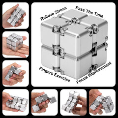 Lifidea Infinity Cube on desk, compact accessory for concentration during work or study