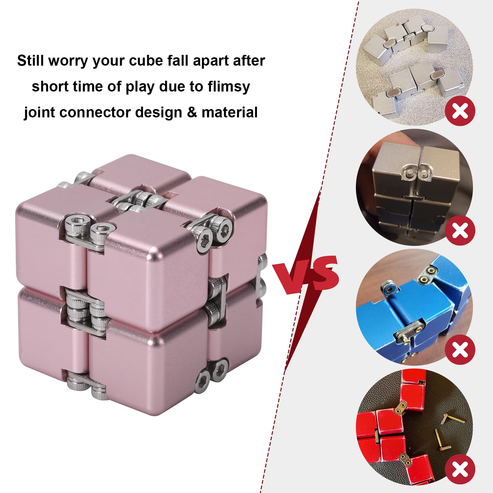 Lifidea Infinity Cube Pink compact case for on-the-go storage and gifting
