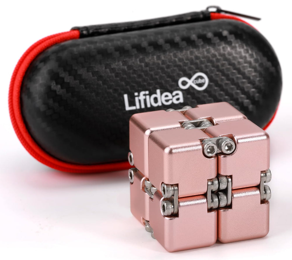 Lifidea Infinity Cube Pink side view with durable aluminum alloy for focused play