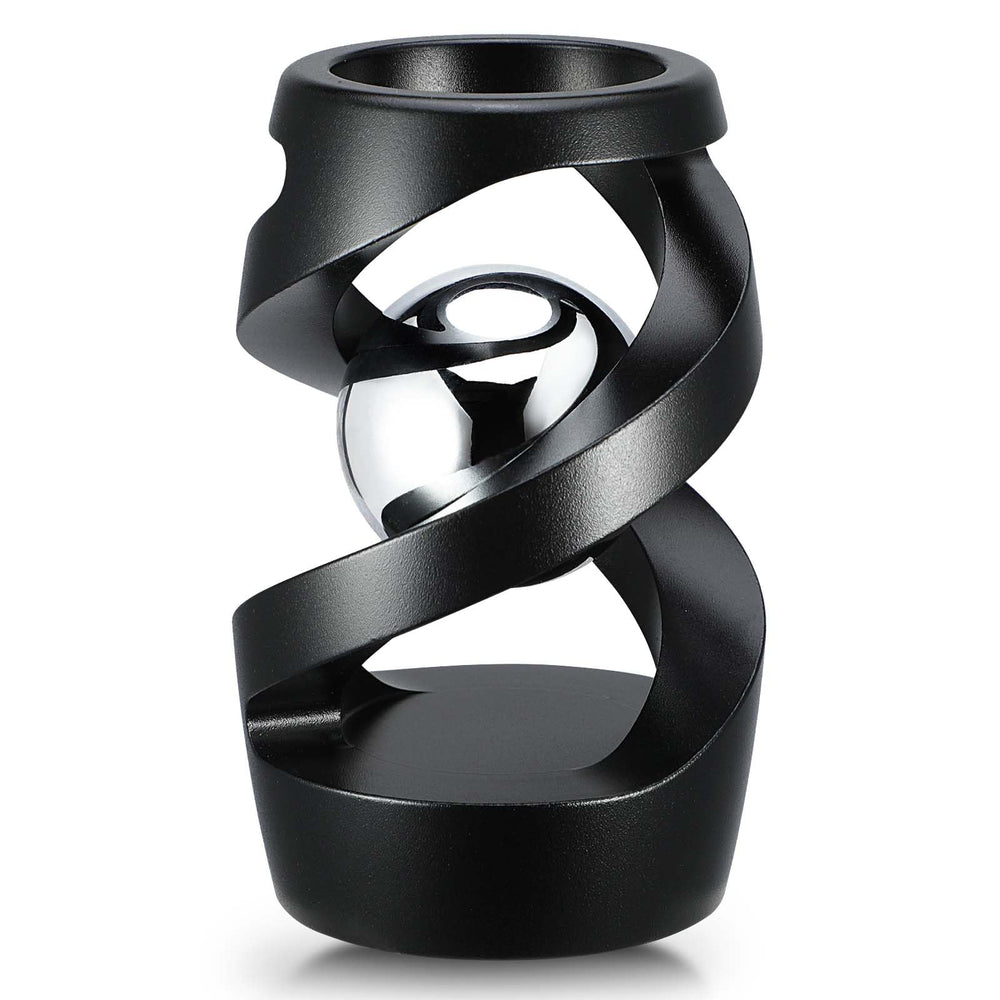 Lifidea kinetic illusion ball spinning, creating a double illusion for focus.