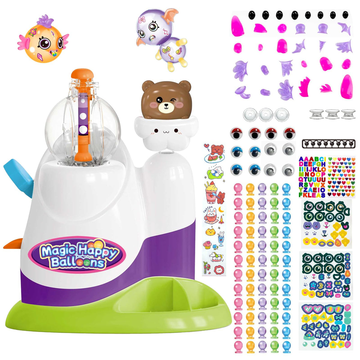 Ligamentexa bear-pump-balloon-kit enabling safe, independent balloon crafting for kids.