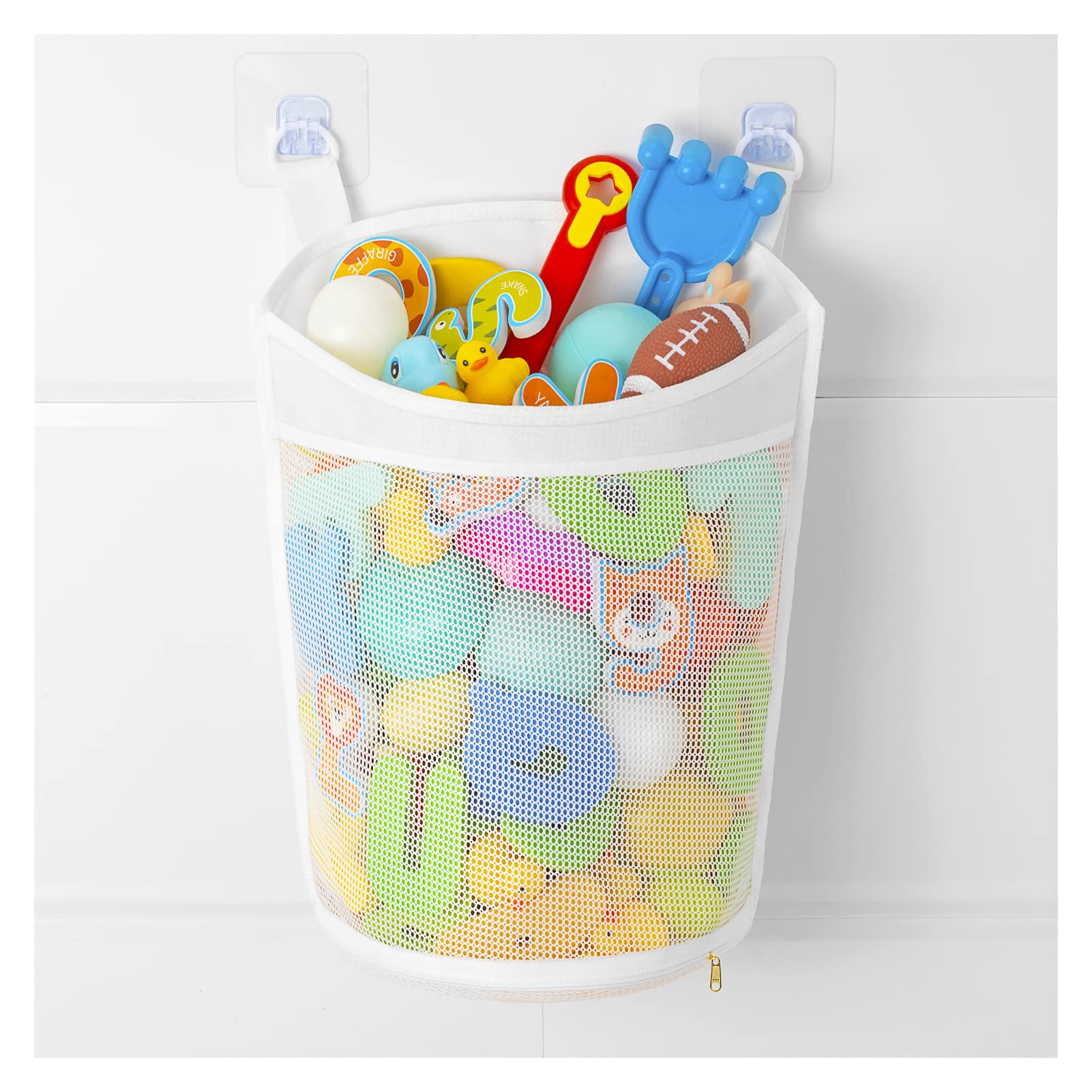 Ligereza bath toy organizer with large opening for easy toy access