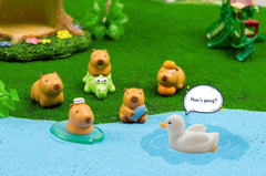 Lighibeuty mini capybaras: durable resin keeps colors bright over time.