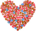 LIGHOON Valentine erasers with dots pattern for playful school use.