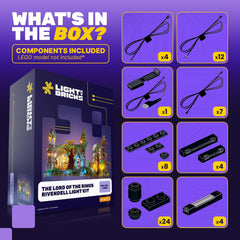Light My Bricks Rivendell light kit 3D instructions simplify placement for accurate installation
