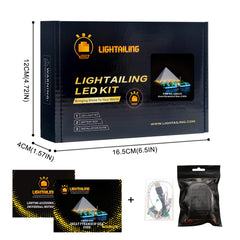 Lightailing 21058 lit display showcases your LEGO pyramid with a warm, subtle glow.