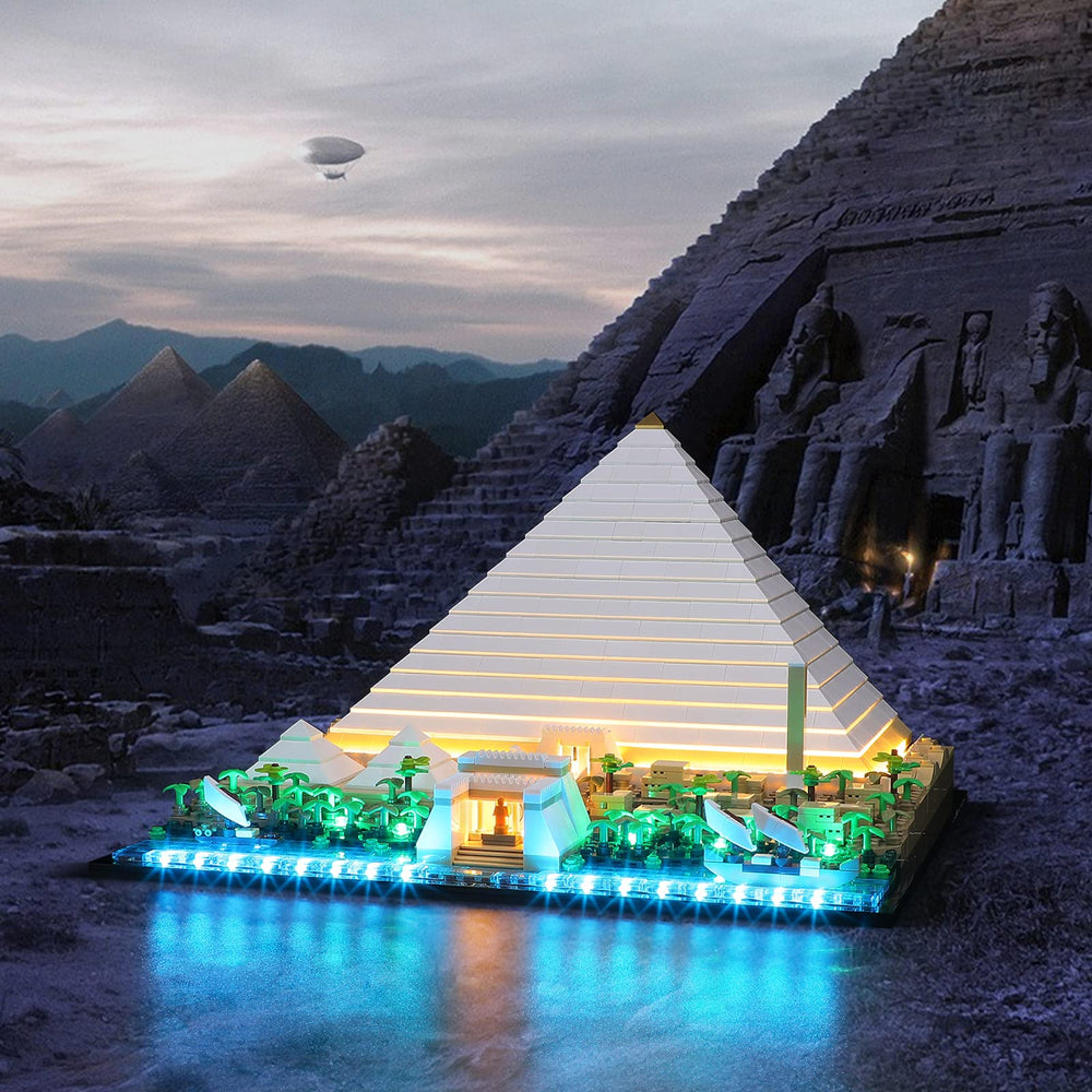 Lightailing 21058 USB power keeps the pyramid lit with convenient charging options.