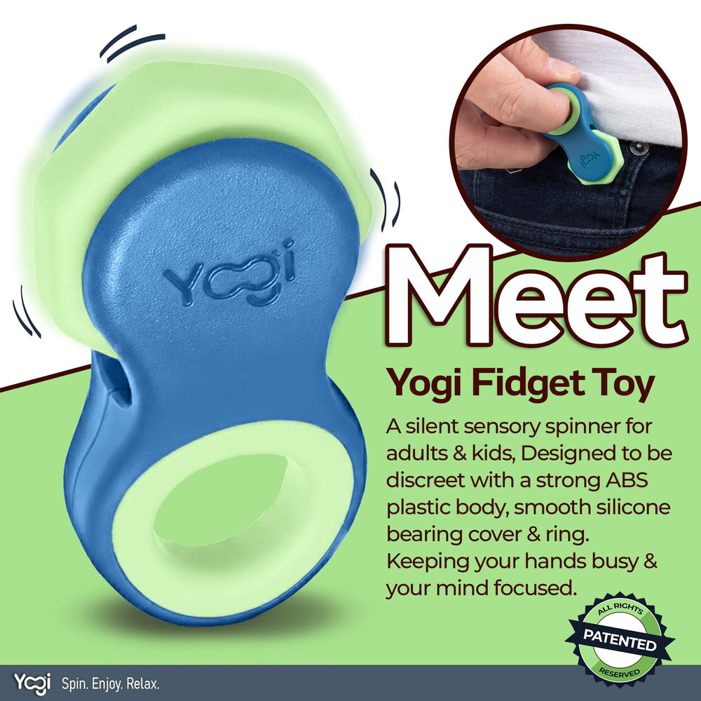 LIGHTBULB IDEAS Yogi Fidget Toy showing five soft rings for comfort.