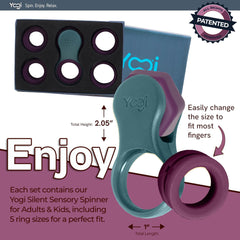 LIGHTBULB IDEAS Yogi Fidget Toy suitable for adults and kids for sensory play.