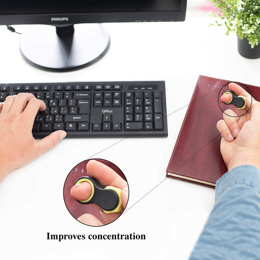 LIGHTBULB IDEAS Yogi Fidget Toy five silicone rings ready for a comfortable grip