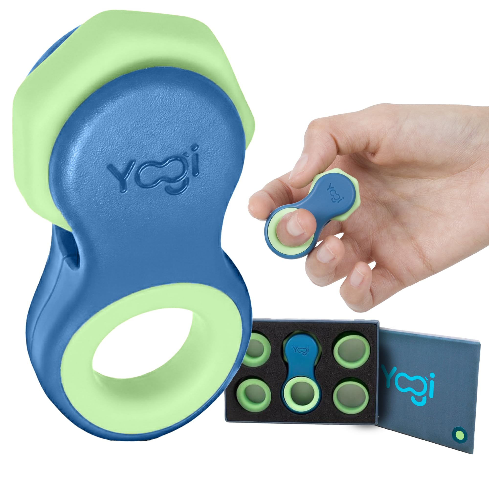 LIGHTBULB IDEAS Yogi Fidget Toy with silent spin for discreet focus.