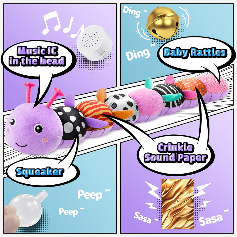 Lightdesire caterpillar body sounds boost auditory exploration for infants.