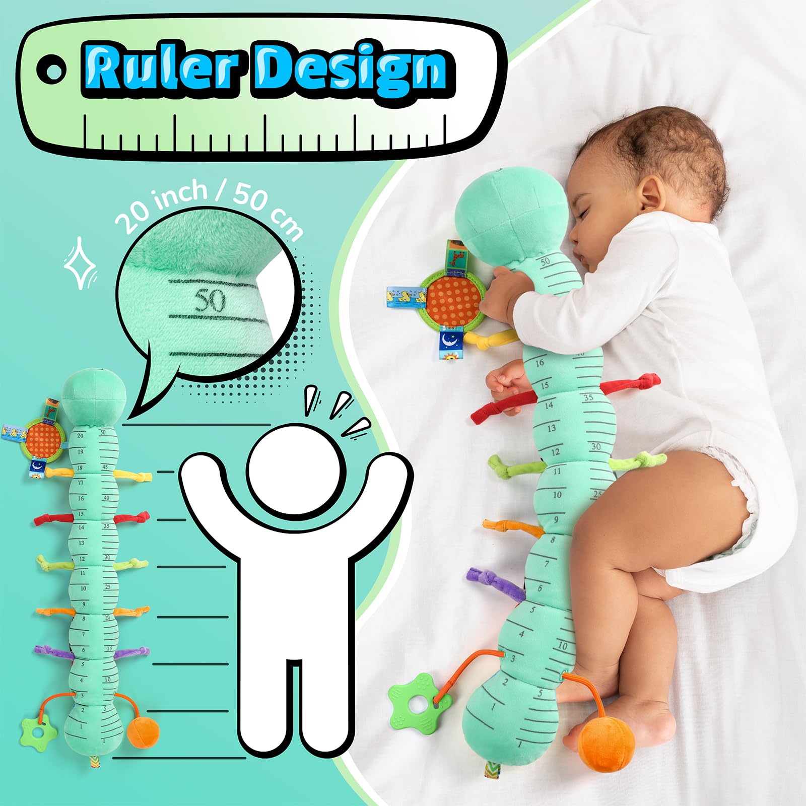 LIGHTDESIRE belly ruler helps record growth while keeping playtime engaging
