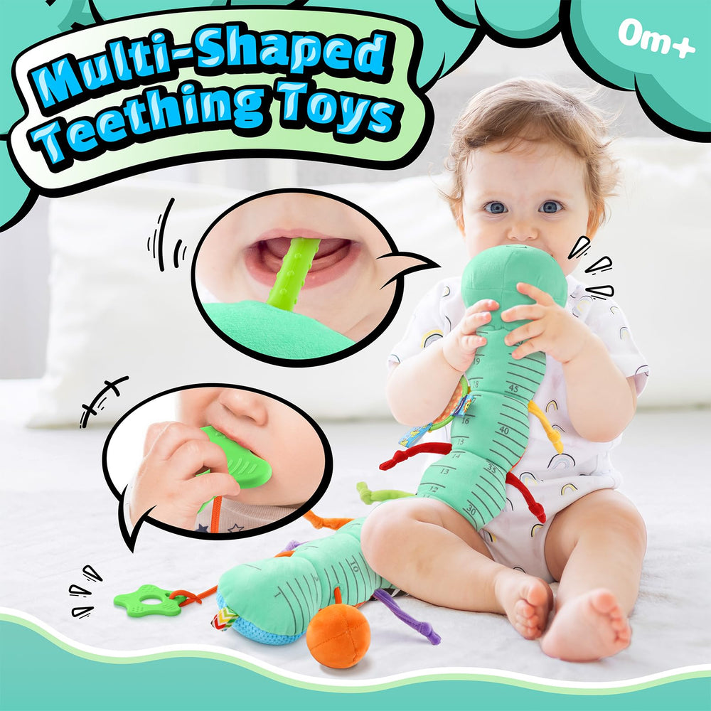 LIGHTDESIRE teething-crinkle textures soothe gums during sensory exploration