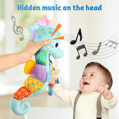 LIGHTDESIRE seahorse with mirror and crinkle textures for sensory exploration