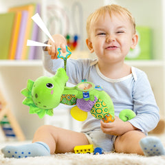 LightDesire Seahorse Rattle Plush engages fine motor play and soothing rattling sounds.