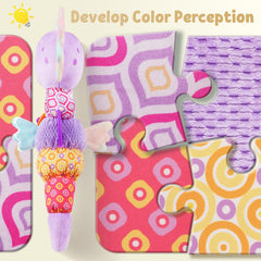LIGHTDESIRE plush seahorse toy offers soft cuddles and comfort.