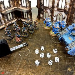 Lighter Creative deployment zone for Pariah Nexus on a WH40K-ready mat