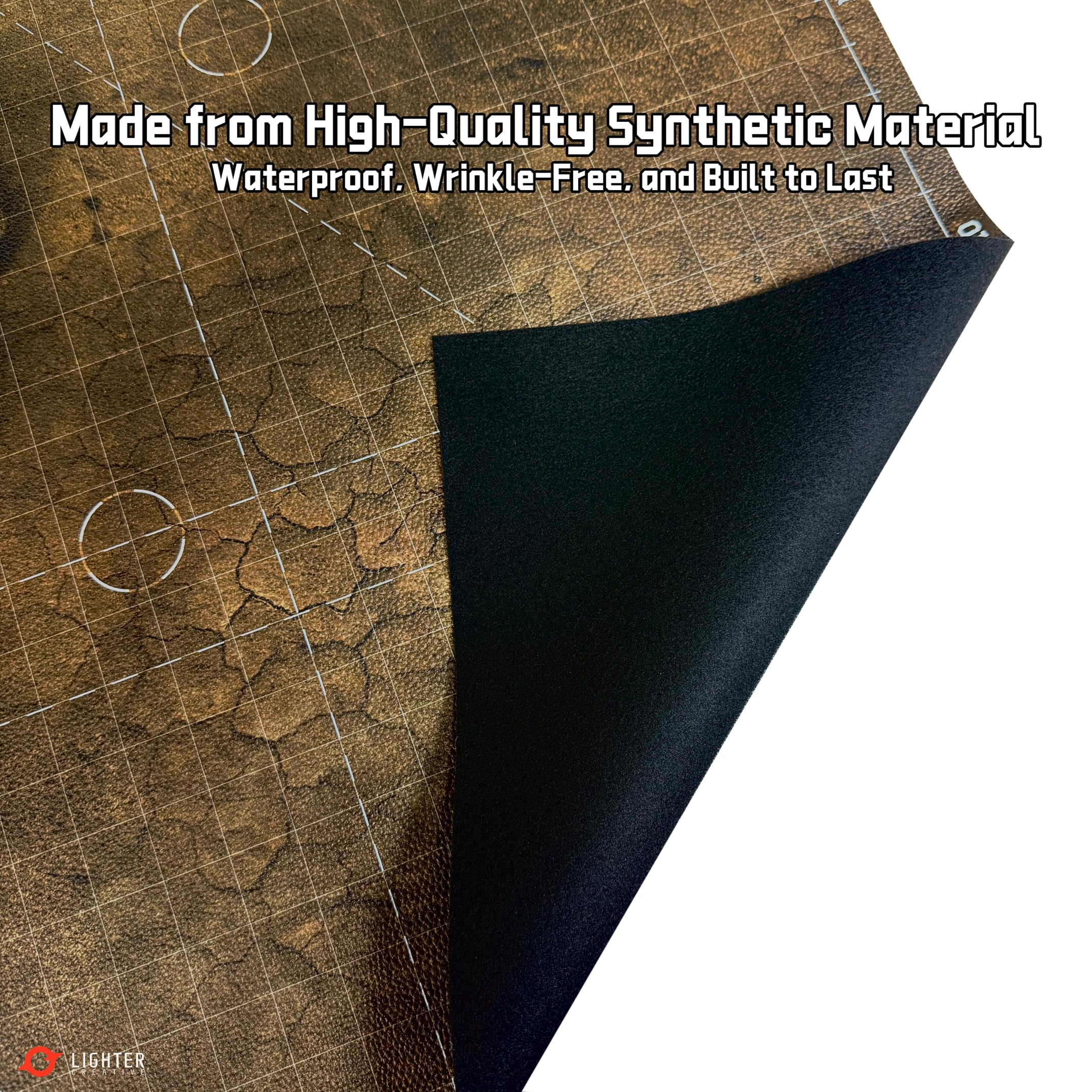 Lighter Creative vinyl surface close-up highlighting durability and water resistance