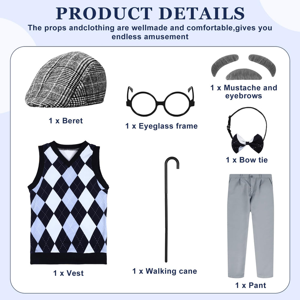 Liitrsh old-man accessories set for quick character transformation