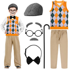 Liitrsh old-man costume vest for kids, a cozy dress-up piece for imaginative play and Halloween.