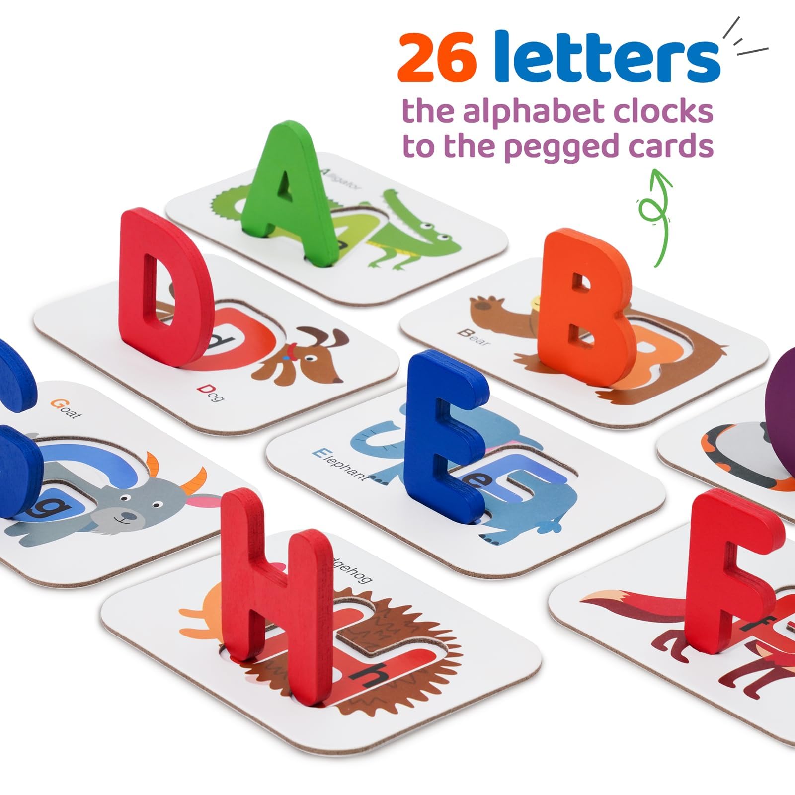 LiKee counting board with wooden pieces – helps counting practice and fine motor skills.