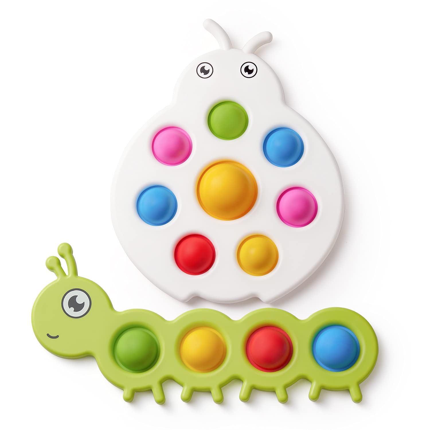 LiKee fidget popper close-up showing bubble push, supports fine motor skills and sensory exploration.