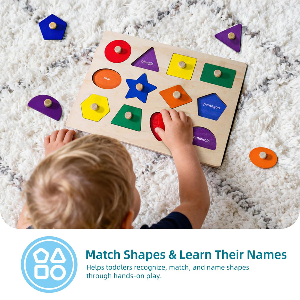 LiKee wooden knobs support precise grip and fine motor development during play