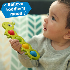 LiKee sensory toy supports cause-and-effect learning through push-and-pop play.