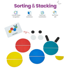 LiKee Pattern Cards set of 60 fosters color-shape recognition and creativity.