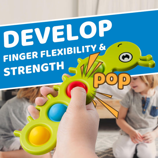 LiKee portable bubble toy in hand, ideal for car trips and quiet, on-the-go play.