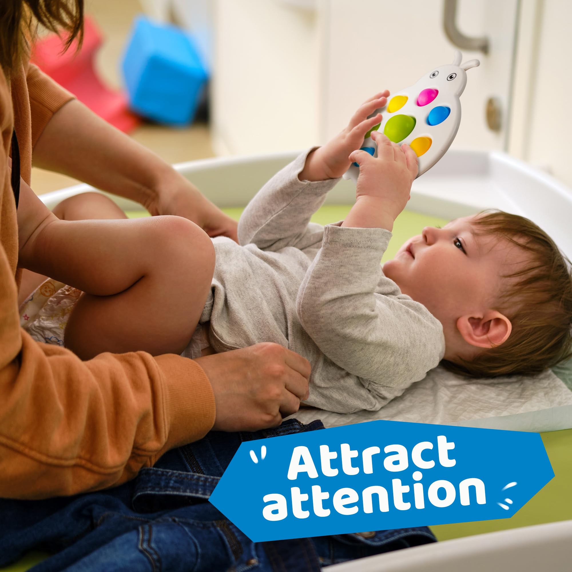 LiKee ABS plastic and silicone toy with smooth edges, safe and durable for daily use.