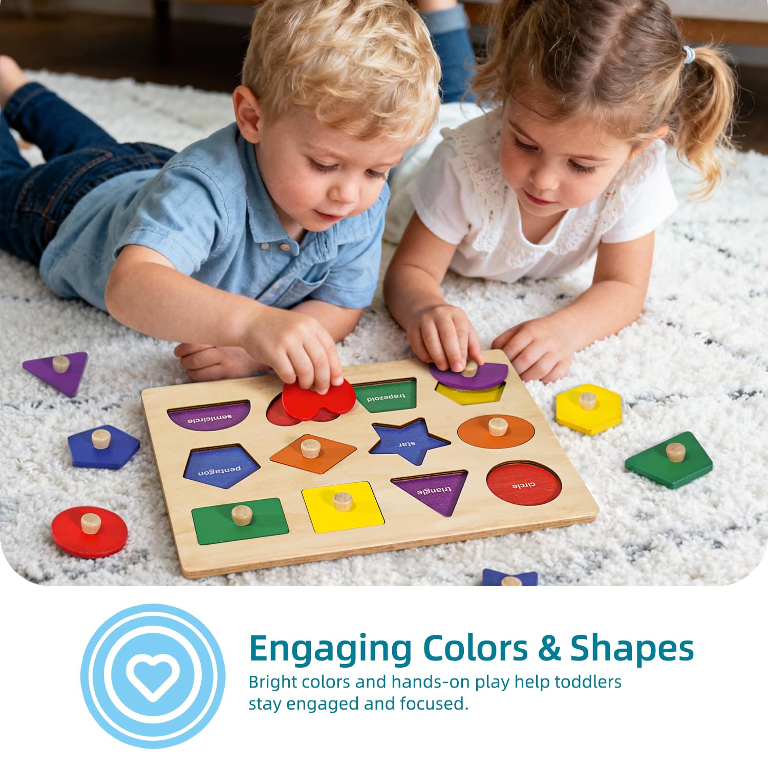 LiKee natural wood finish with smooth edges promotes safe, durable use