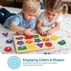 LiKee natural wood finish with smooth edges promotes safe, durable use