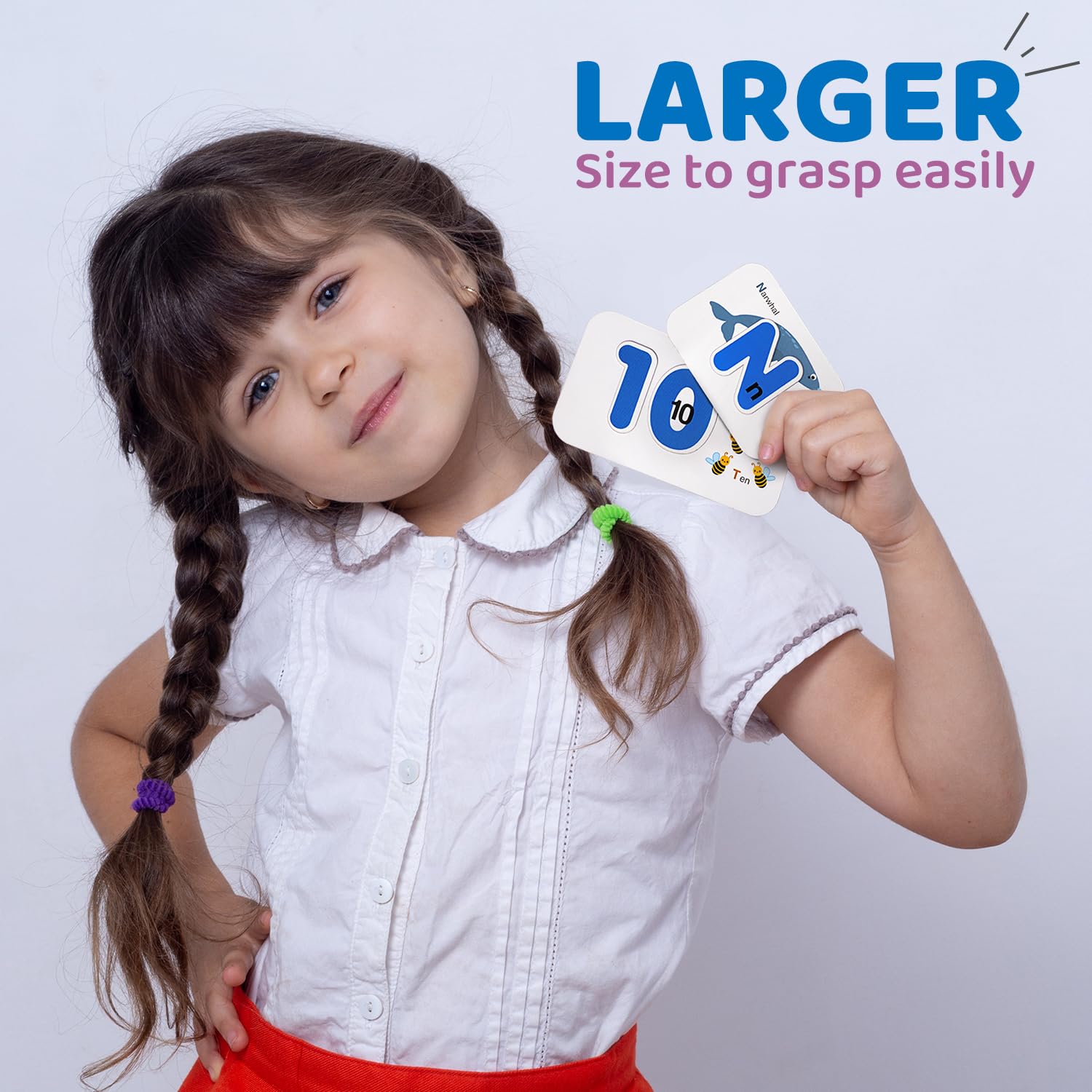 LiKee chunky wooden blocks – easy for little hands to grasp and manipulate.