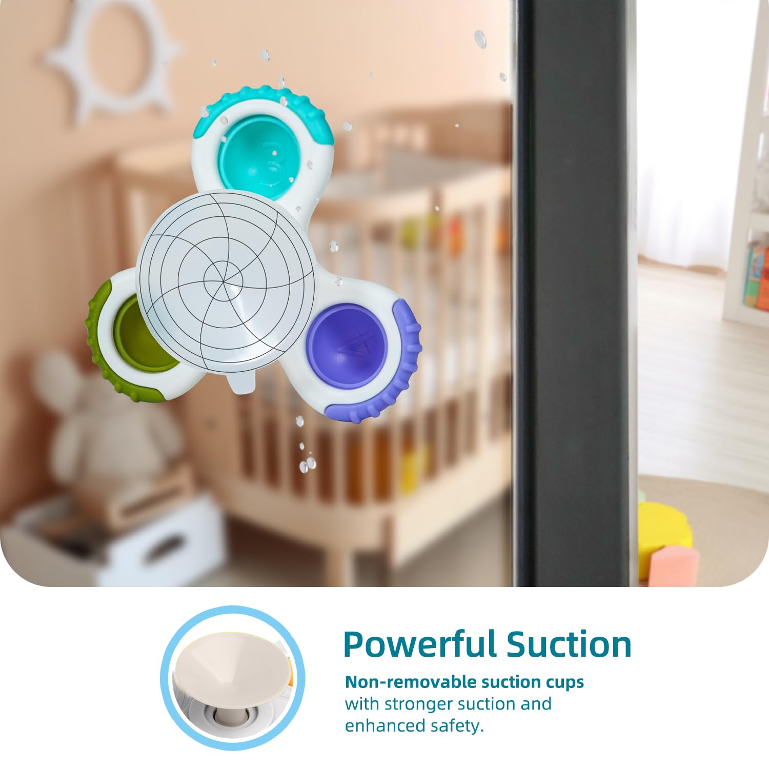LiKee textures and 1-9 bubbles enhance tactile exploration during play.
