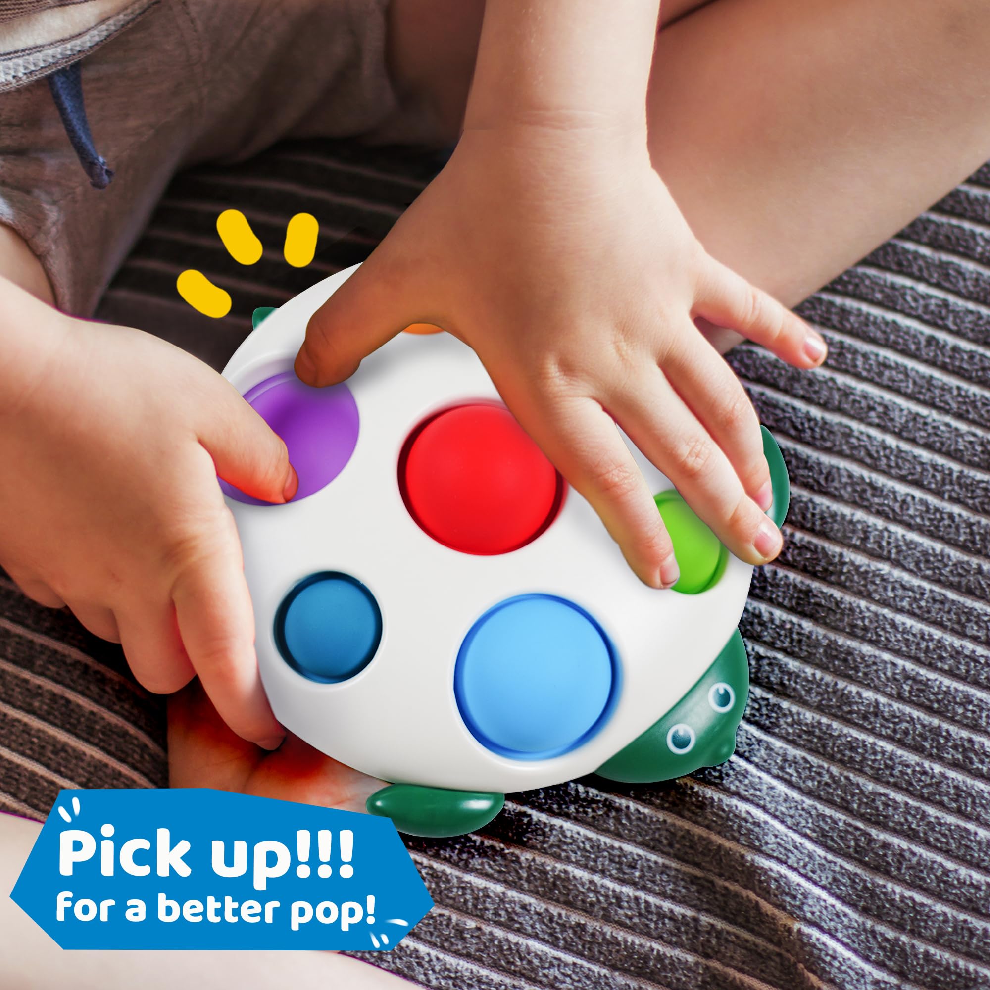 LiKee travel-friendly bubble pop toy keeps toddlers engaged on car trips