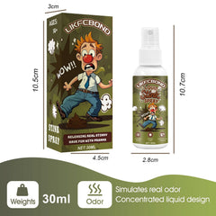 LIKFCBOND office-subway-scenario highlights portable odor prank ideal for social settings.