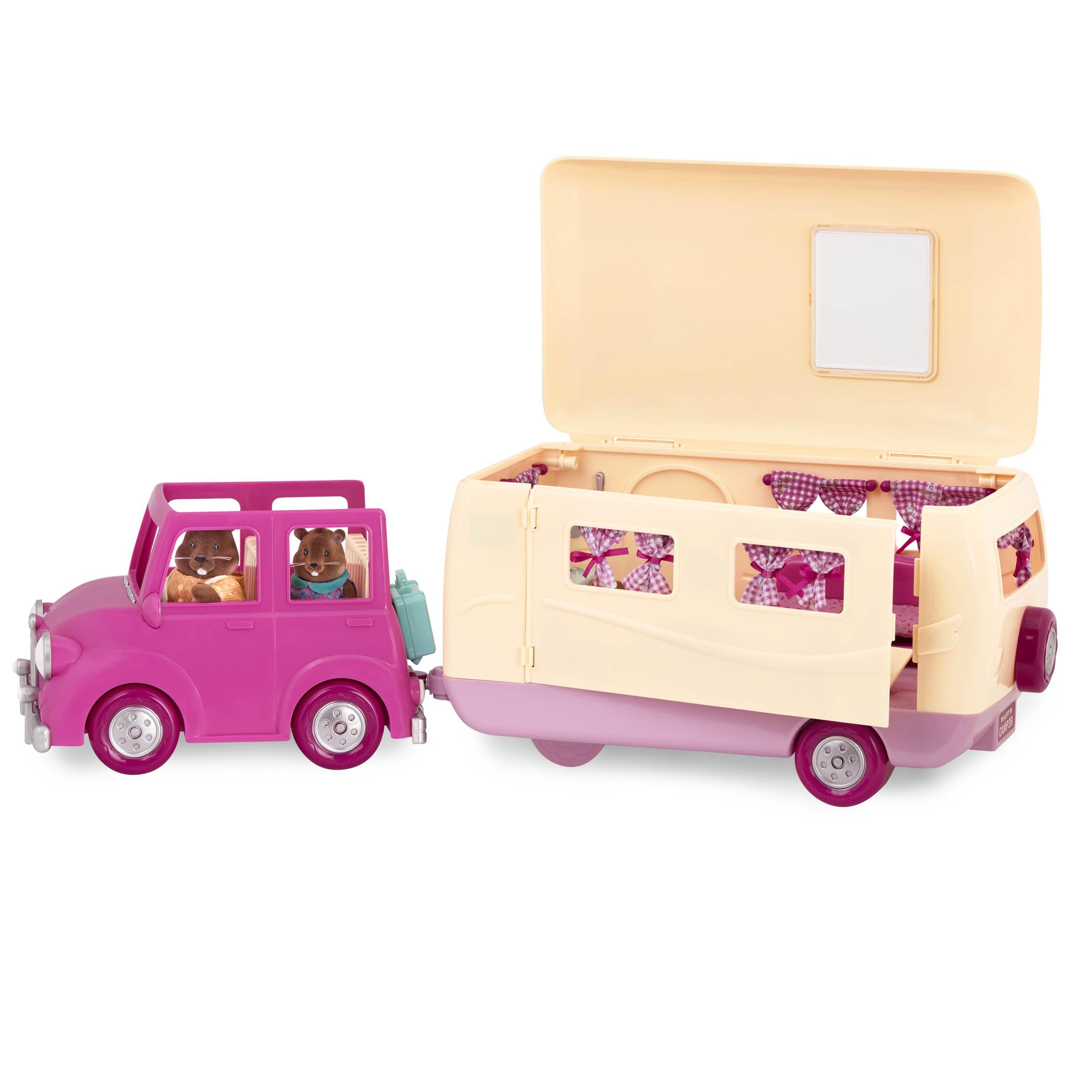 Colorful dining area and tiny table for pretend meals