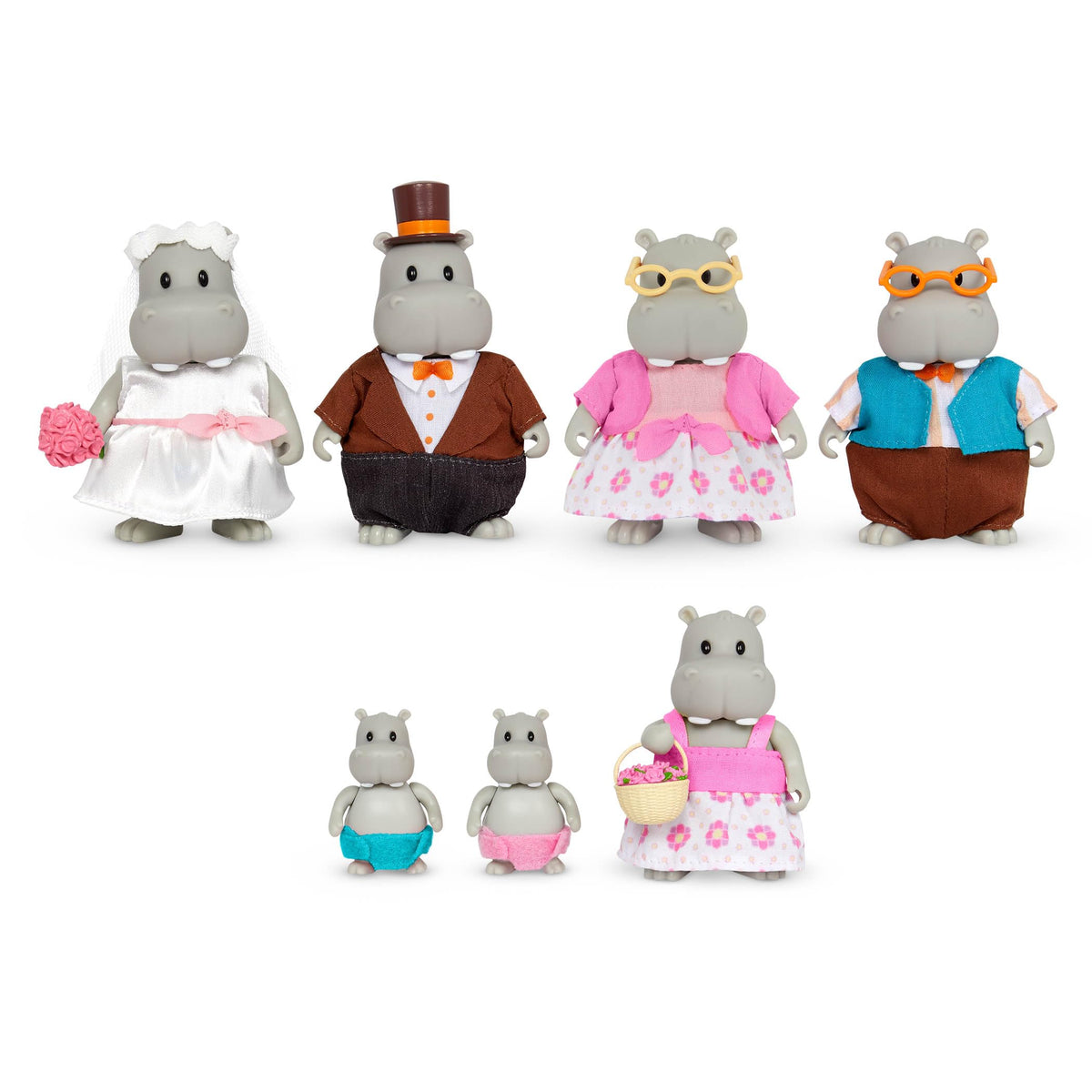 Li'l Woodzeez Pitterpotemus Bride Pippa figure for pretend wedding play and imaginative storytelling