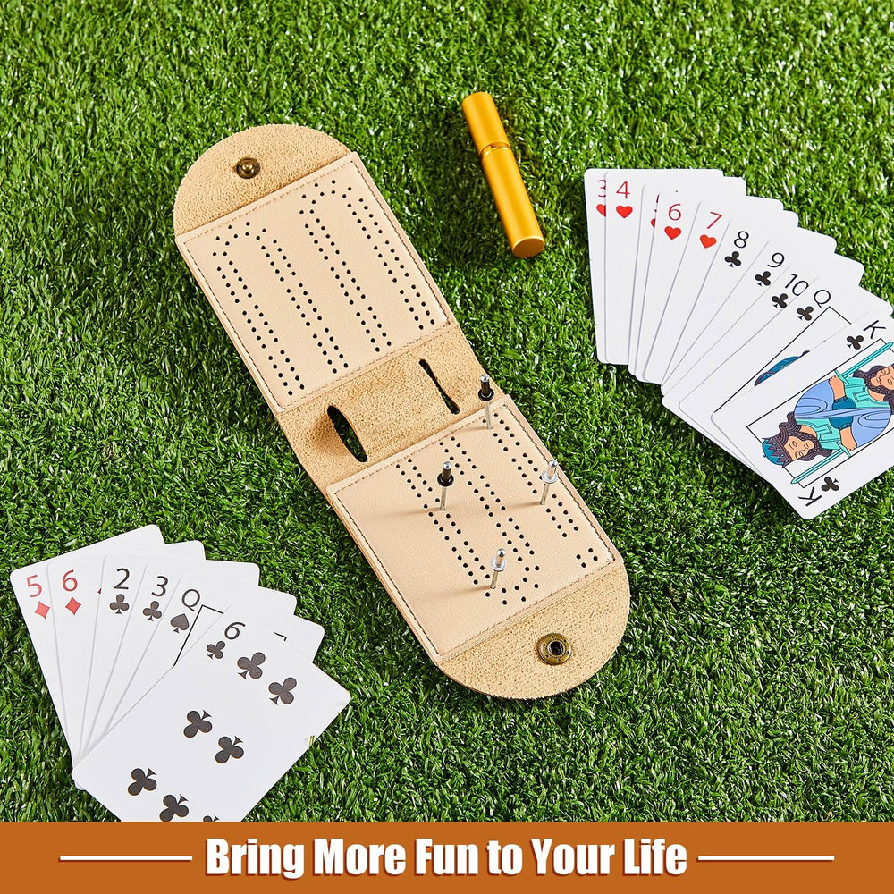 Liliful cribbage board storage slot keeps pegs and board organized