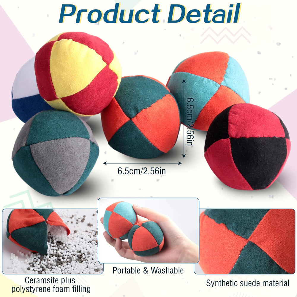 Liliful bulk footbags in varied colors for group games