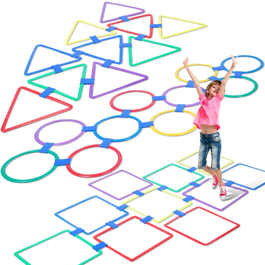 Liliful hopscotch rings in vibrant colors for indoor and outdoor play