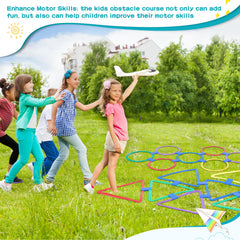 Liliful kids agility playset promoting balance and coordination