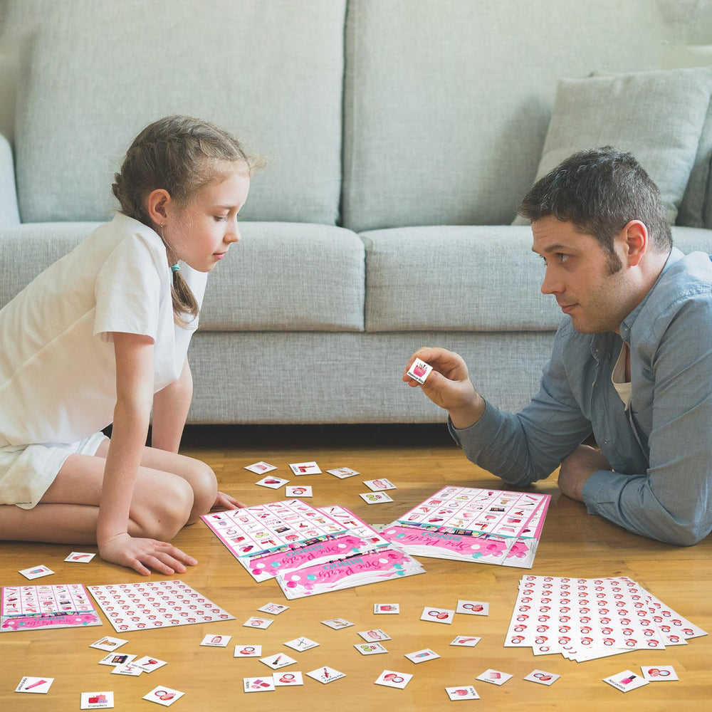 Liliful makeup party bingo activity for home or classroom
