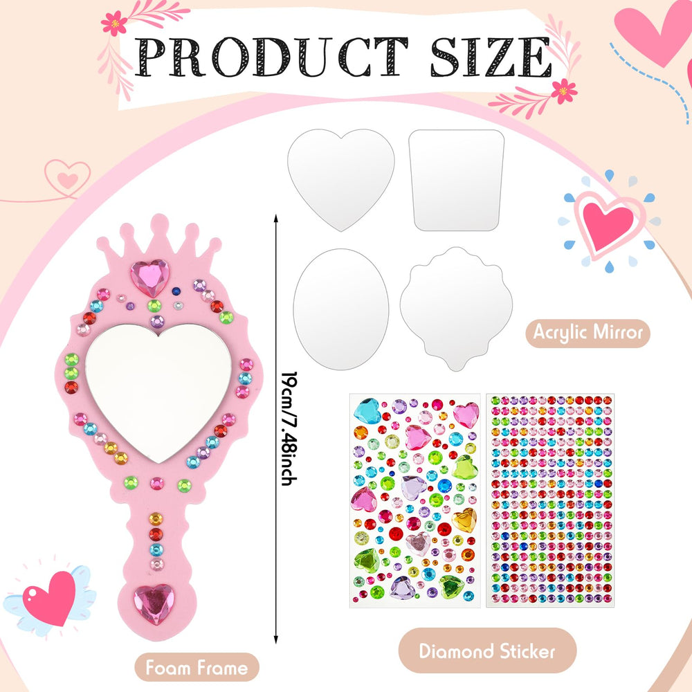 Liliful diamond sticker sheets add sparkle to princess mirrors