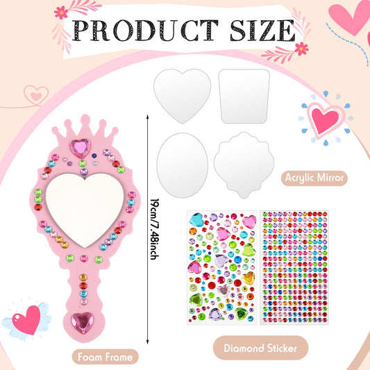 Liliful diamond sticker sheets add sparkle to princess mirrors