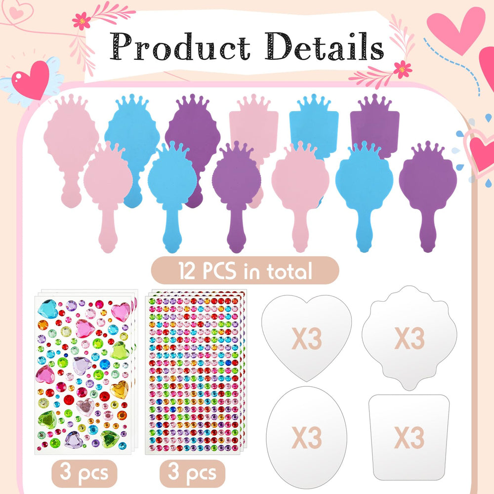 Liliful foam mirror frames in four shapes for creative decorating