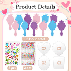 Liliful foam mirror frames in four shapes for creative decorating