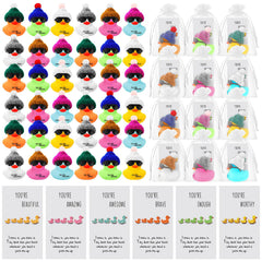 Liliful rubber duck with hats for valentines gifts and bath time fun